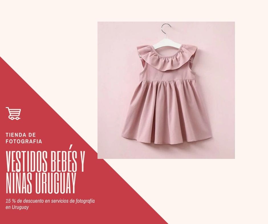 Vestido rosa pastel para niñas en Montevideo, opción elegante para fiesta formal y fotos