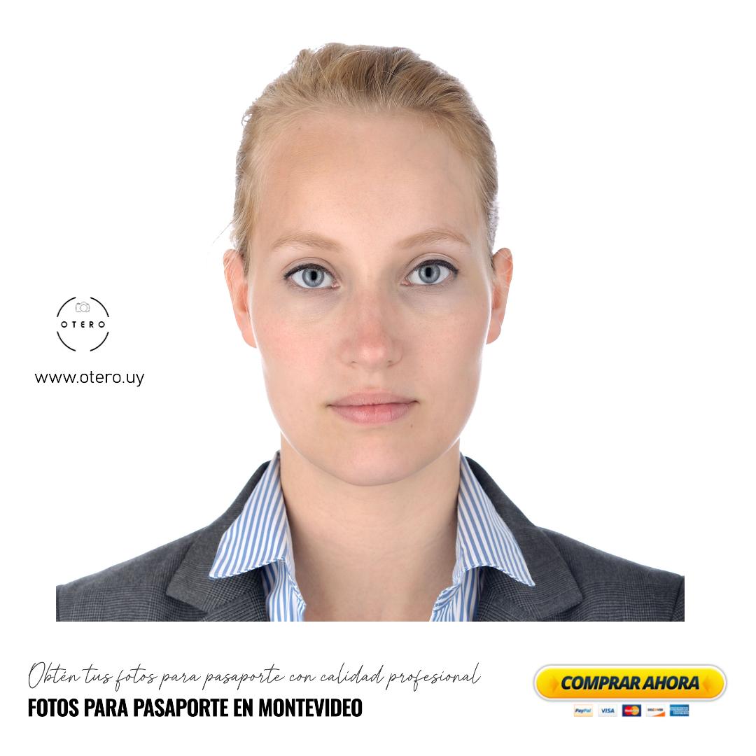 Fotos para pasaporte en Montevideo con fondo correcto y encuadre adecuado para documentación.