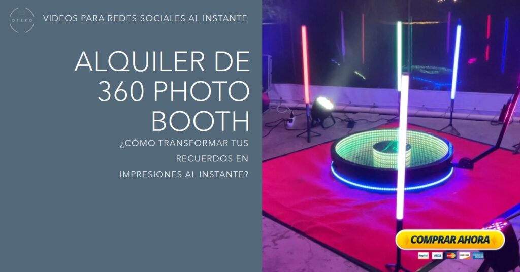 Alquiler de 360 Photo Booth