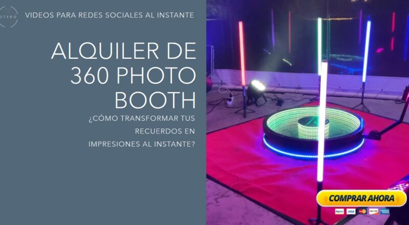 Alquiler de 360 Photo Booth – Una Experiencia Inmersiva para Eventos Memorables