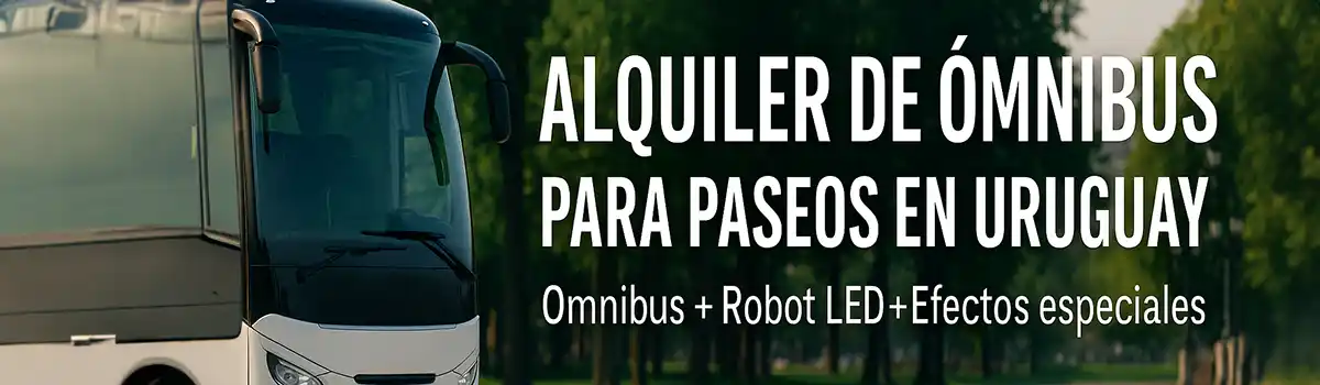 Alquiler de ómnibus en Montevideo | Paseos, eventos y fiestas – 2026