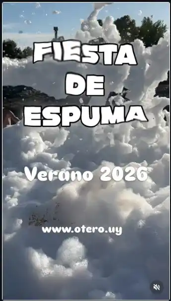 Fiesta de espuma en Uruguay - Álvaro Otero Servicios para Fiestas
