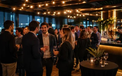 After office empresarial en Montevideo: barra, música, fotos y networking para equipos