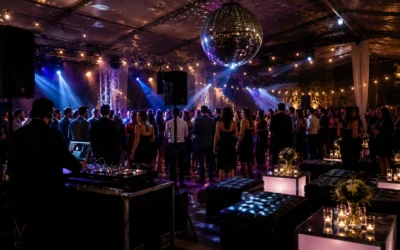 Fiesta elegante en carpa: luces, discoteca y ambientación para eventos en Montevideo