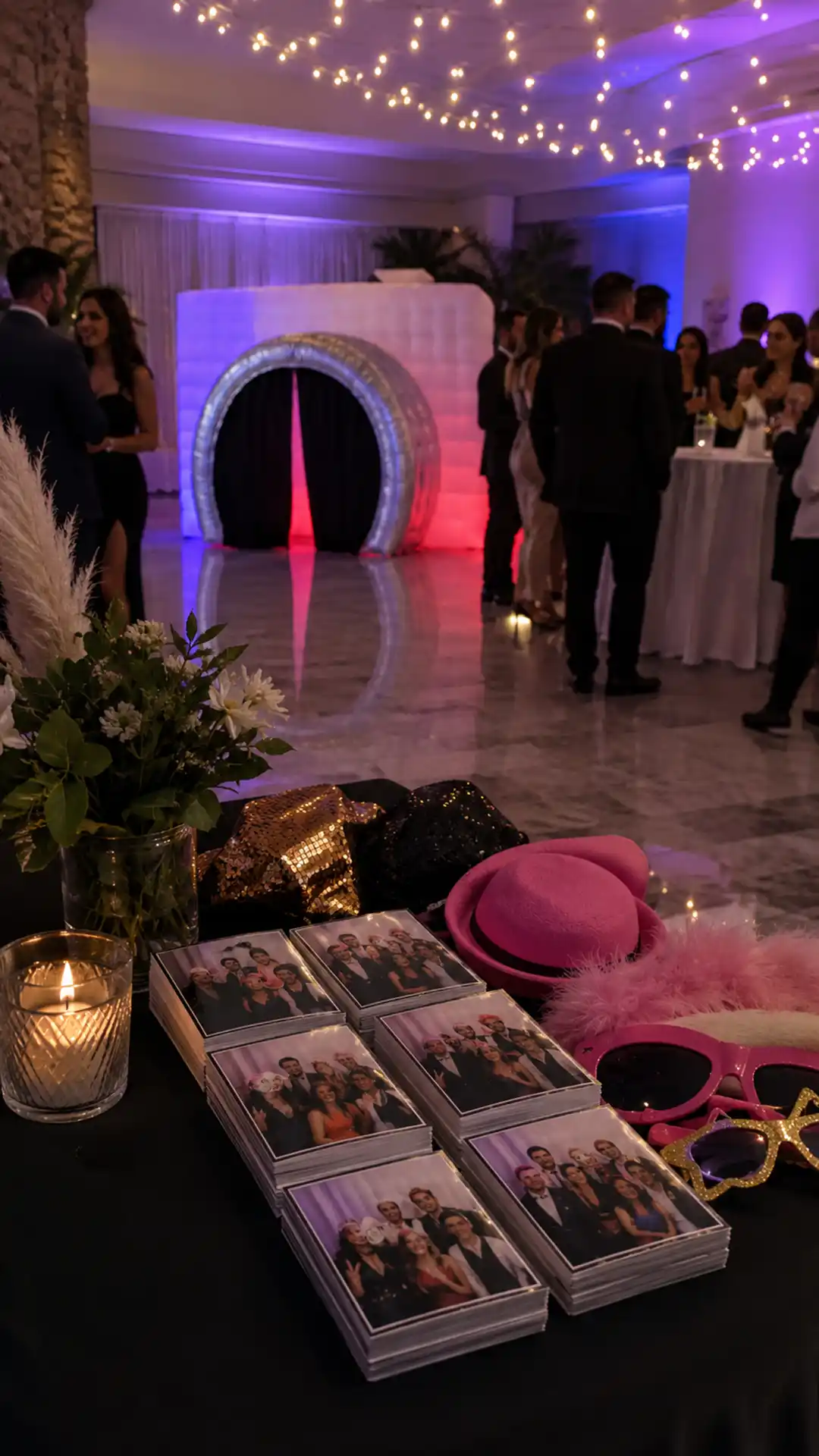 Cabina de fotos inflable para empresas en Montevideo con recuerdos impresos para eventos corporativos